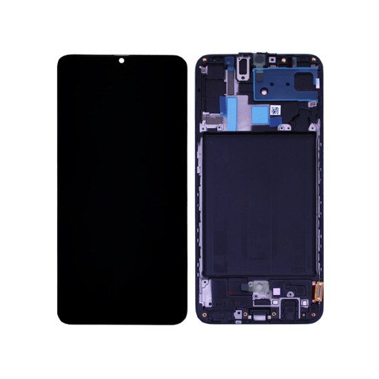 Touch+Display+Frame Samsung Galaxy A70 2019/A705 Service Pack Preto